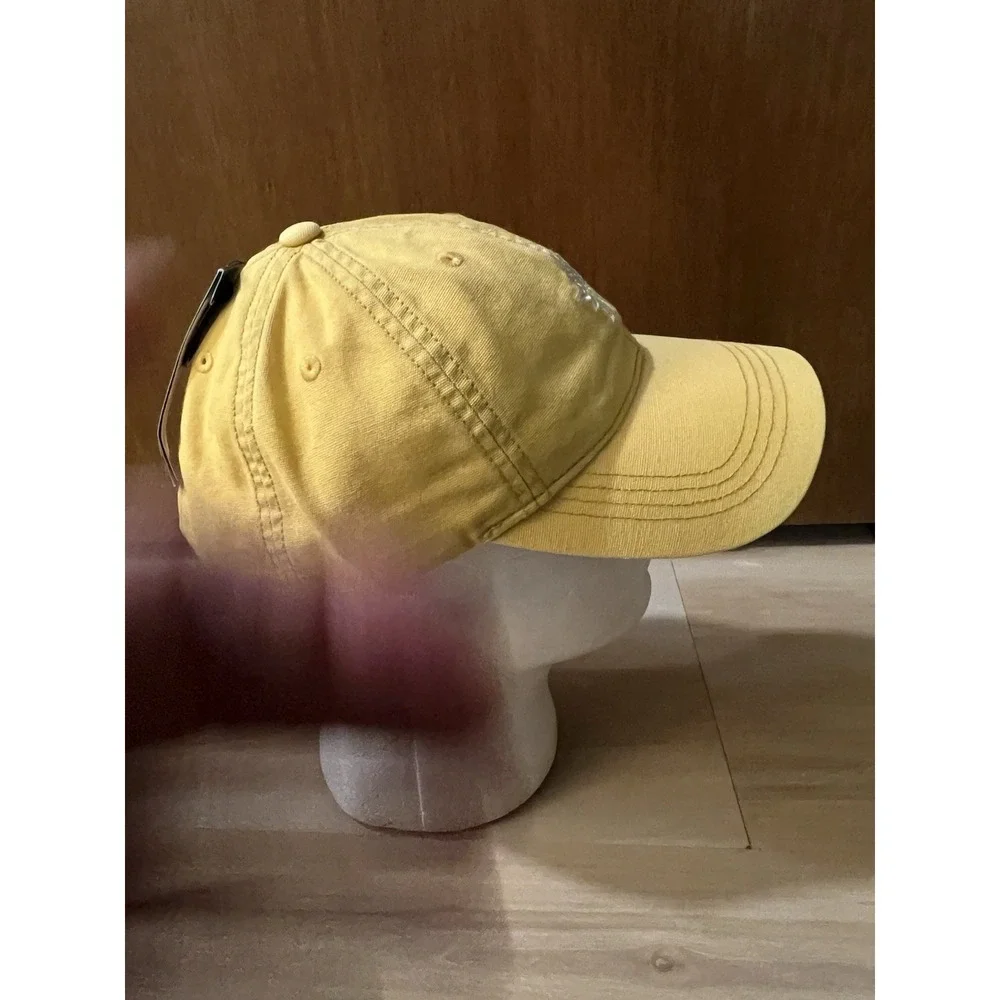 Alpine Design Women's Cotton Washed‎ Cap Hat Adjustable Golden Yellow Flower